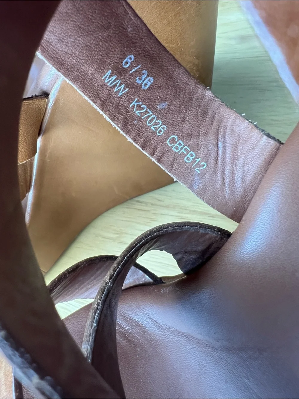Kork-Ease Hailey Leather Platform Wedge Sandals Brown Double Buckle Strappy Sz 6